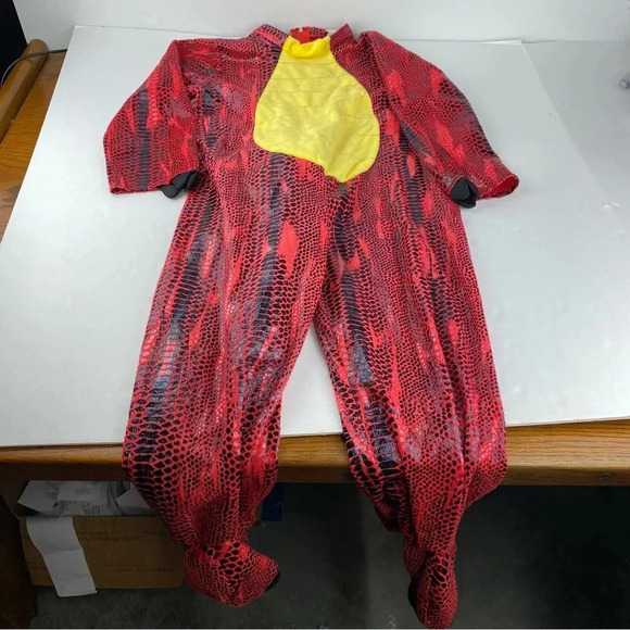 Other - Spooktacular Creations Unisex Youth Youth 8-10 Red Dragon Dino Costume NO HOOD